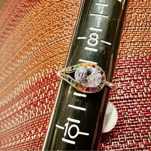 Fragrant Jewels Multicolor Teardrop Ring